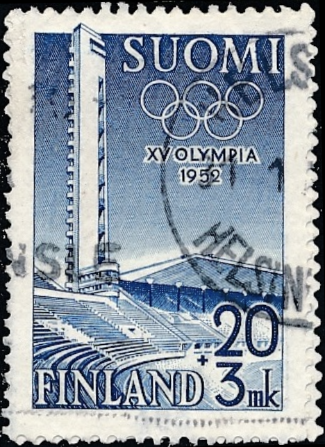 postimerkki Olympiastadion 1952 copy